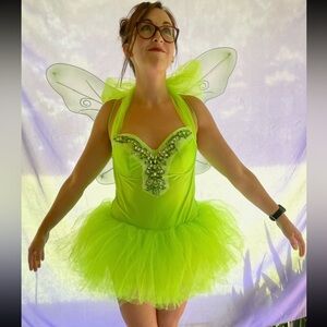 Tinker bell It says XL but I took up the sides so it would fit my small daughter